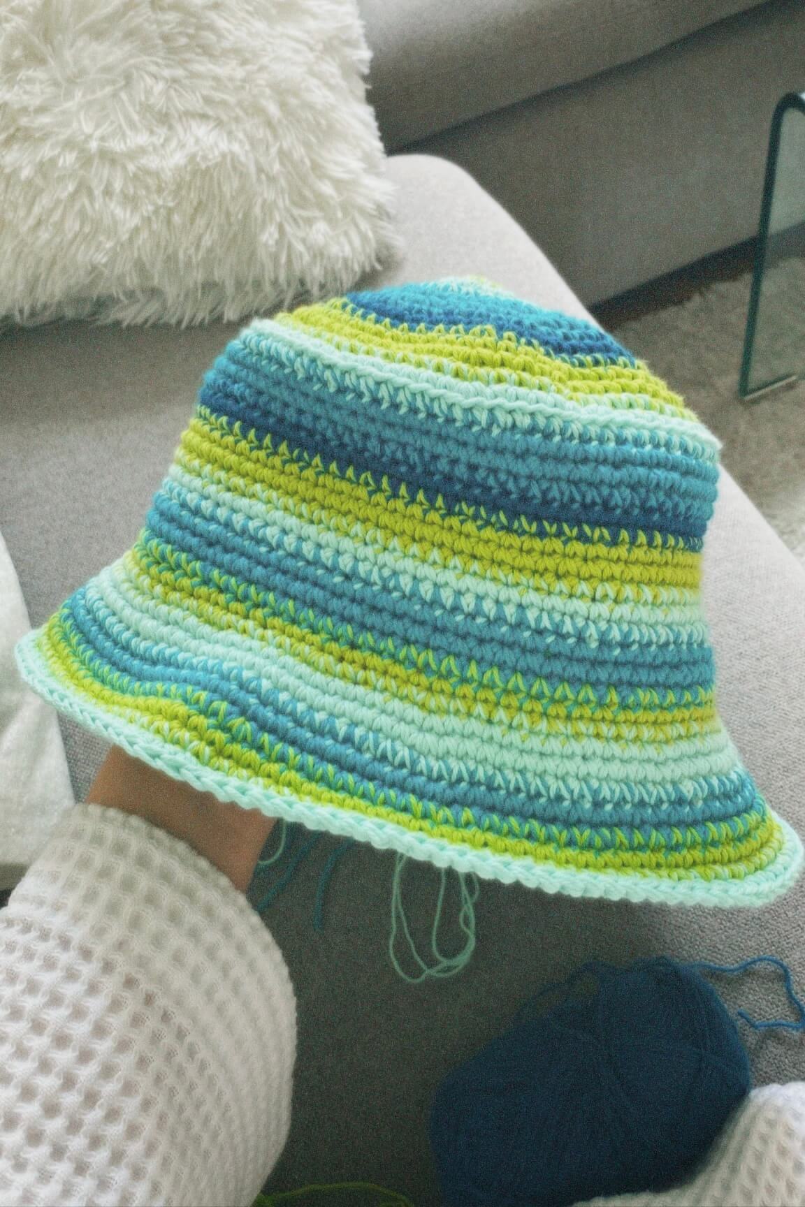 Crochet Bucket Hat | Aquamarine